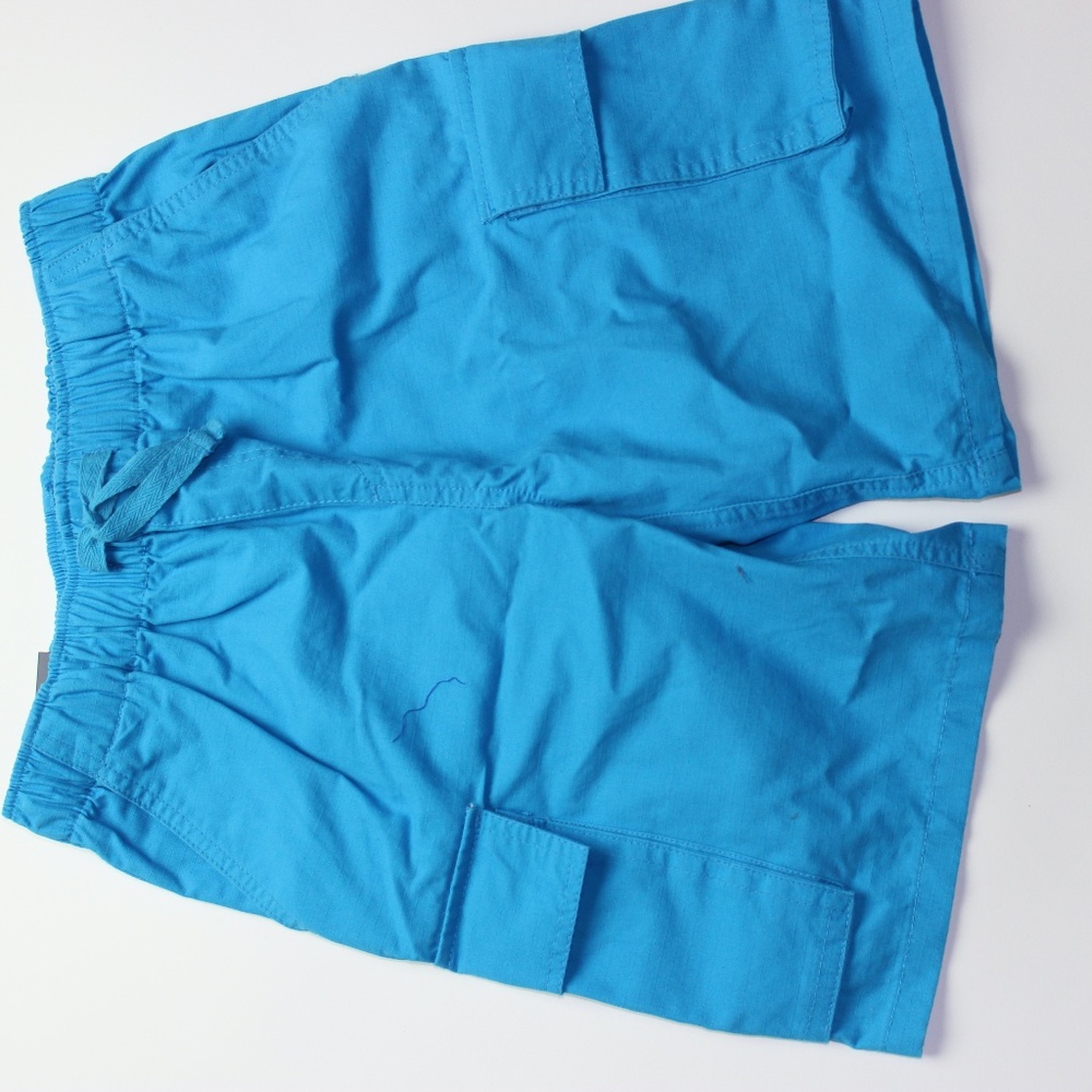 NWT Kitestrings Boys Woven Cargo Shorts Blue Sz10